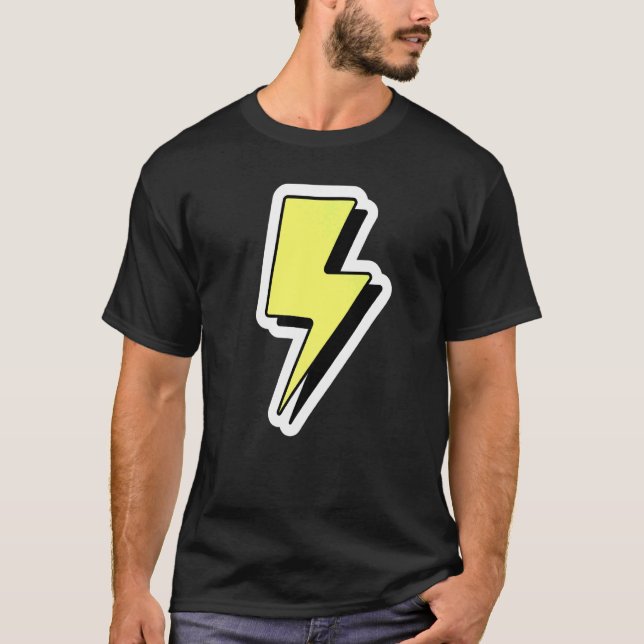 Lightning Strike  Thunder Storm   Lightning Bolt T-Shirt (Front)