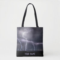 Lightning Strike Thunderstorm Black & Purple Phot