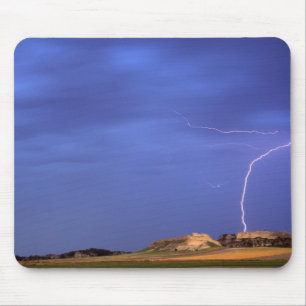 Lightning strikes buttes near Scottsbluff Mouse Mat