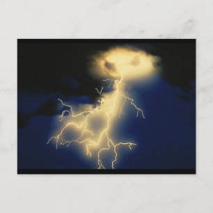 Lightning Strikes Postcard