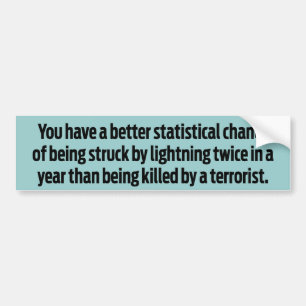 Lightning Strikes Twice Bumper Sticker