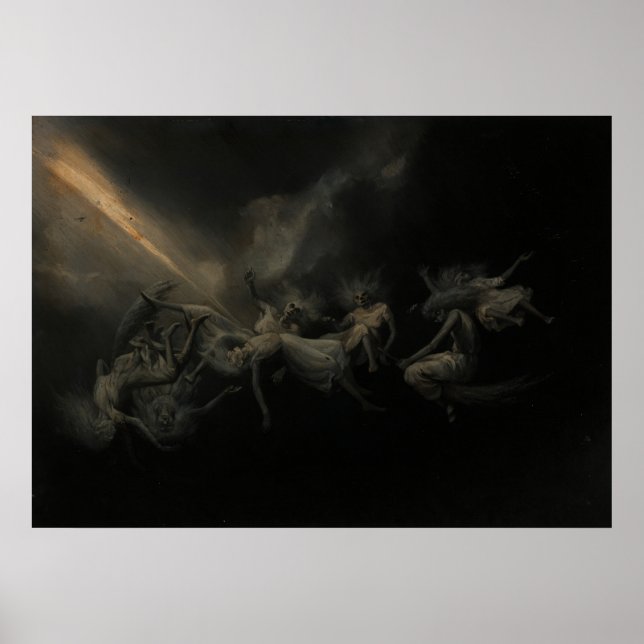 Lightning struck a flock of witches, rework poster (Front)