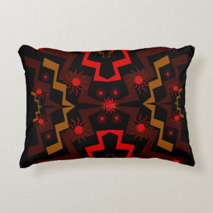 Lightning Suns Abstract Accent Pillow
