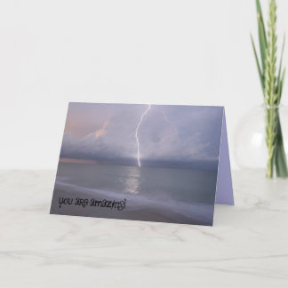 Lightning Thank you Card