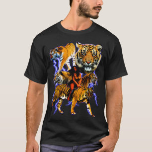 Lightning Tigers Vintage 90s Graphic Very Cool And T-Shirt