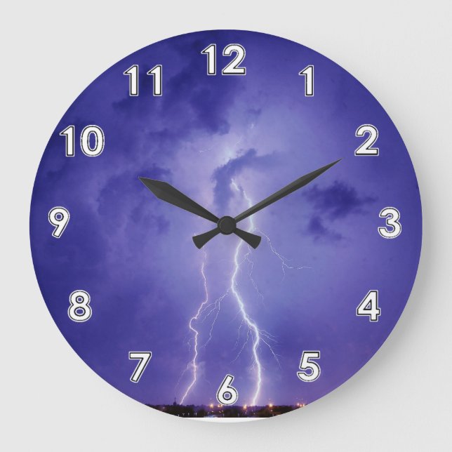 Lightning Wall Clock (Front)