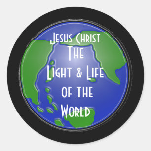 lightoftheworld, Jesus Christ, TheLight & Life ... Classic Round Sticker
