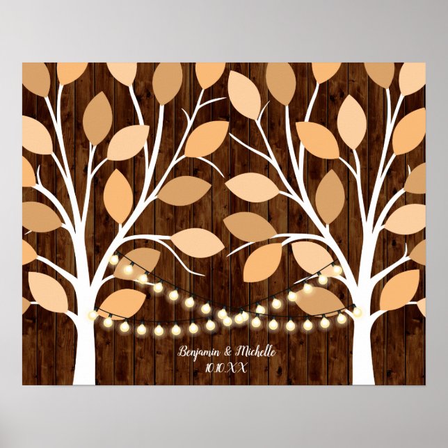 Lights - 25 Signature Guest Book Alternative (Front)