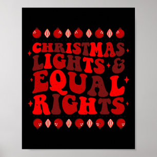 Lights &amp; Equal Rights Feminist Pajama Pro-choi Poster