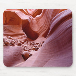 Lights and rocks in the canyon mouse mat