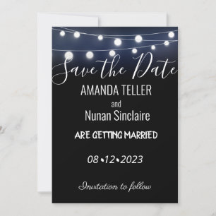 Lights at Night Invitation