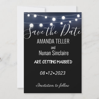 Lights at Night Invitation