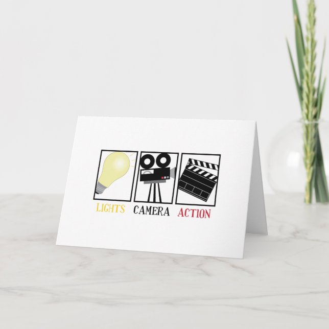 Lights Camera Action Card (Front)