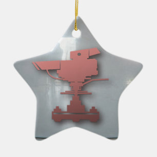 Lights camera action ceramic tree decoration