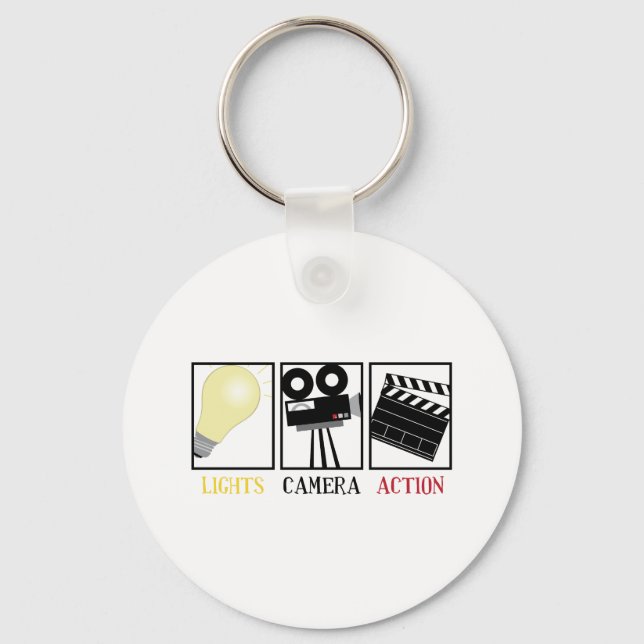 Lights Camera Action Key Ring (Front)