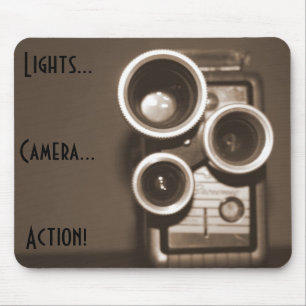 Lights Camera Action Mouse Mat