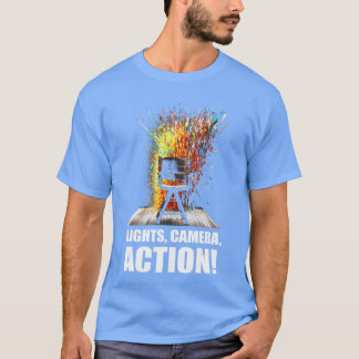 Lights Camera Action Movie Director Movie Clapper T-Shirt