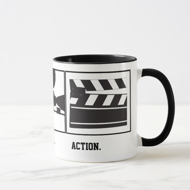 Lights.Camera.Action. Movie Maker Mug (Right)
