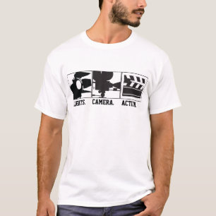 Lights.Camera.Action. Movie Maker T-Shirt