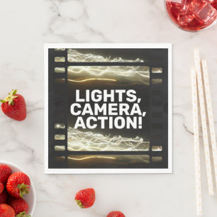 LIGHTS, CAMERA, ACTION! NAPKIN
