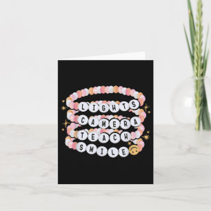 Lights Camera Teach Smile Teacher Bracelet Back To Card