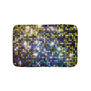 Lights decor: abstract glamourous fashion bath mat