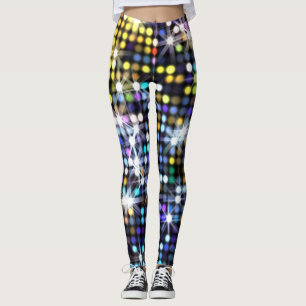 Lights decor: abstract glamourous fashion leggings