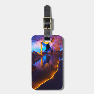 Lights in Reed Flute Cave, China Luggage Tag