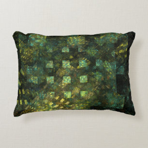 Lights in the City Abstract Art Accent Pillow