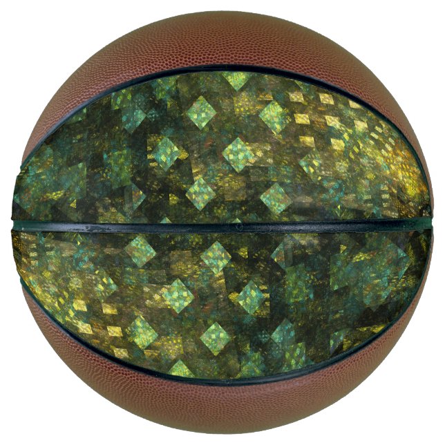 Lights in the City Abstract Art Basketball (Front)