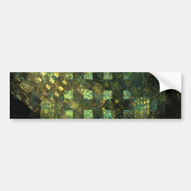 Lights in the City Abstract Art Bumper Sticker (Front)