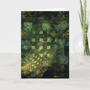Lights in the City Abstract Art Greeting Card