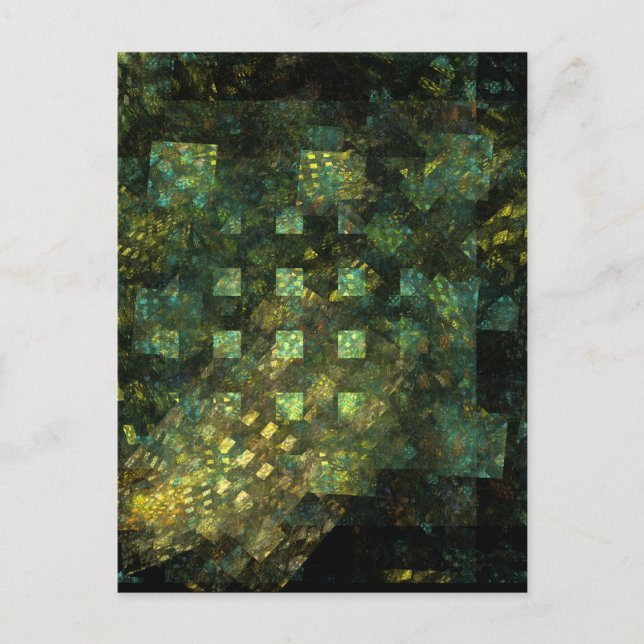 Lights in the City Abstract Art Postcard (Front)