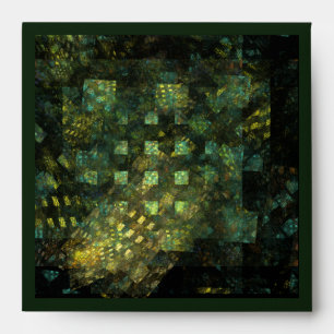 Lights in the City Abstract Art Square Envelope