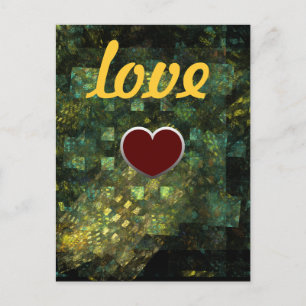 Lights in the City Love Postcard