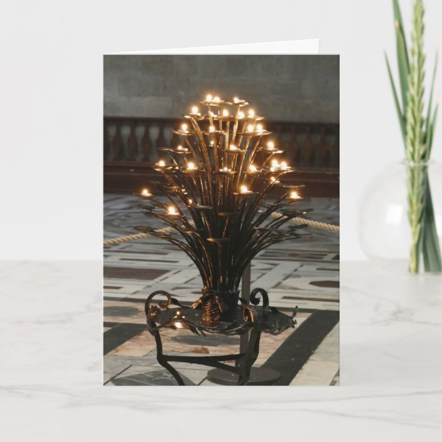 Lights of Faith, Florence, Italy  -  Card (Front)