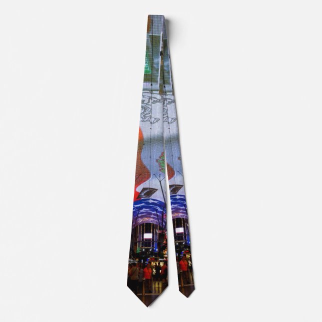 Lights Of Fremont Street Neck Tie (Front)