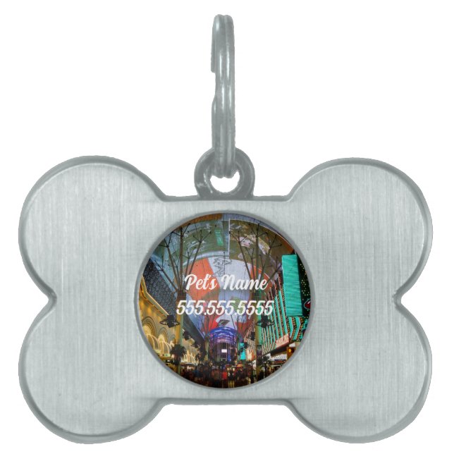 Lights Of Fremont Street Pet ID Tag (Front)