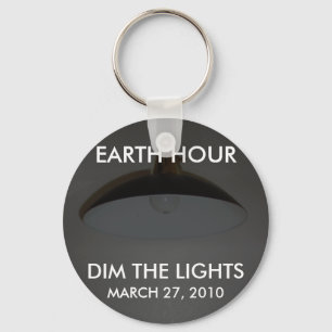 Lights On / Off - Dim the Lights for Earth Hour Key Ring