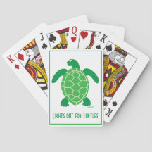 Lights Out for Turtles Playing Cards