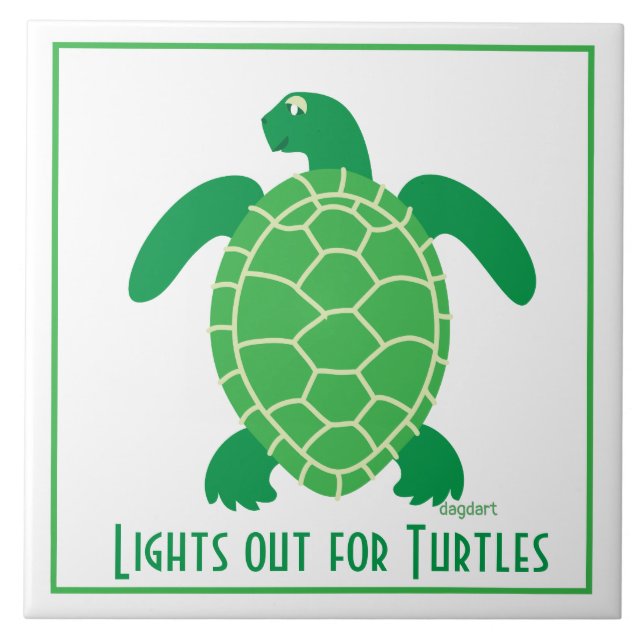 Lights Out for Turtles Tile (Front)