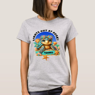 LIGHTS OUT SAVE THE TURTLES  T-Shirt
