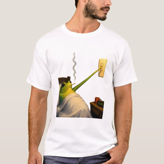 Lights Out, Still Awake T-Shirt (Front)