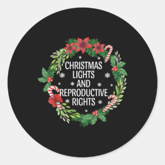 Lights Reproductive Rights Pro-Choice Feminist Classic Round Sticker