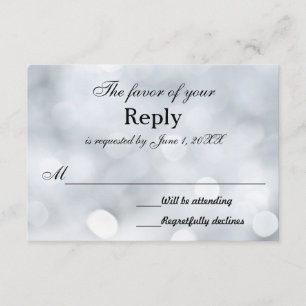 Lights RSVP Wedding Response Request Cards