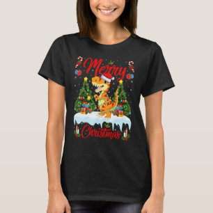 Lights Xmas Tree Santa Allosaurus Dinosaur Christm T-Shirt
