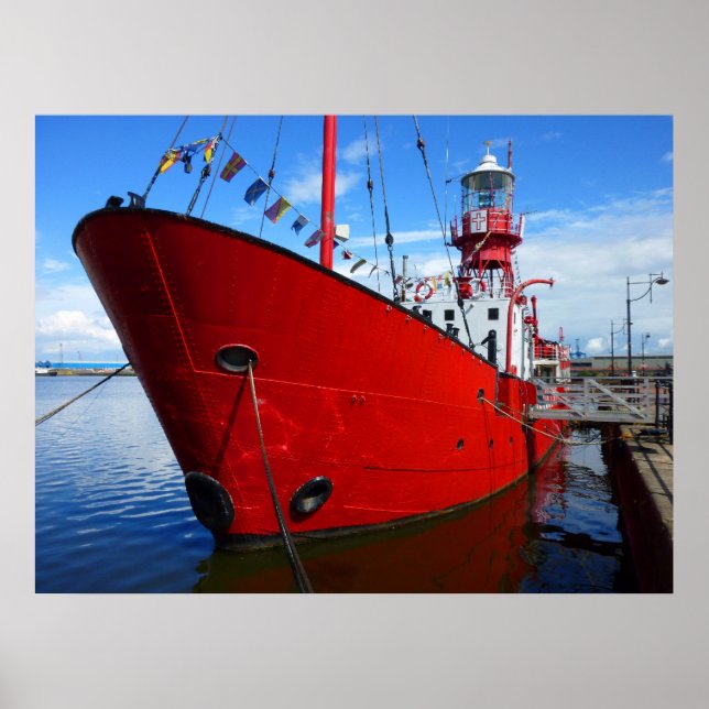 Lightship, Cardiff Bay, Cardiff, Wales Poster (Front)