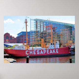 Lightship Chesapeake (and National Aquarium) Poster
