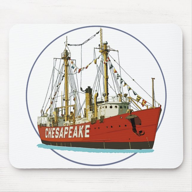 Lightship Chesapeake Mouse Mat (Front)