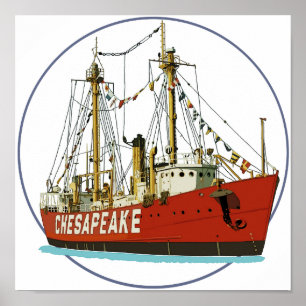 Lightship Chesapeake Poster